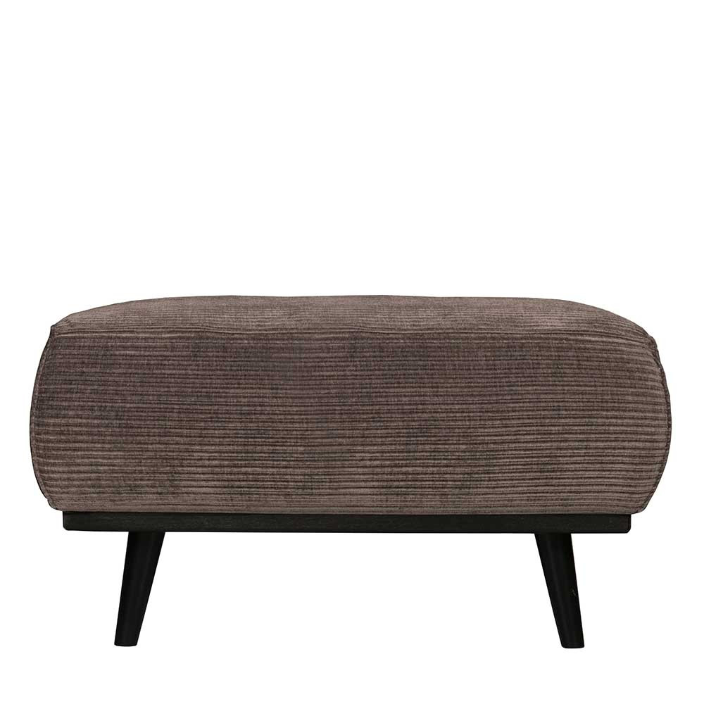 Wohnzimmer Hocker In Taupe Strukturstoff - Jemain within Wohnzimmer Hocker